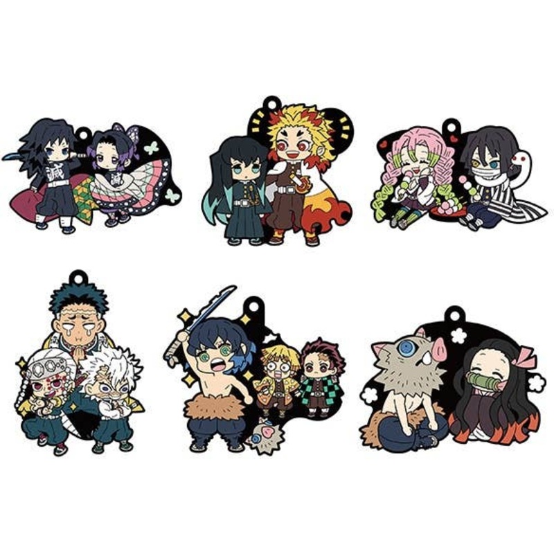 Rubber Mascot Buddy Collection Demon Slayer: Kimetsu no Yaiba Vol.2: 1Box (6pcs)