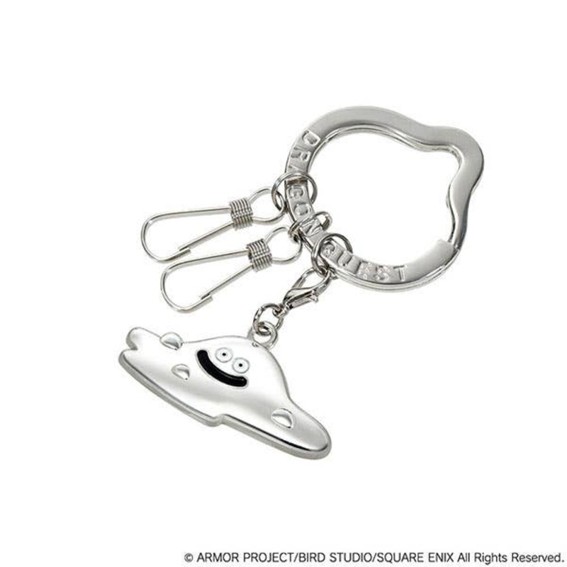 Dragon Quest Smile Slime: Metal Key Ring Hagure Metal (Reissue)