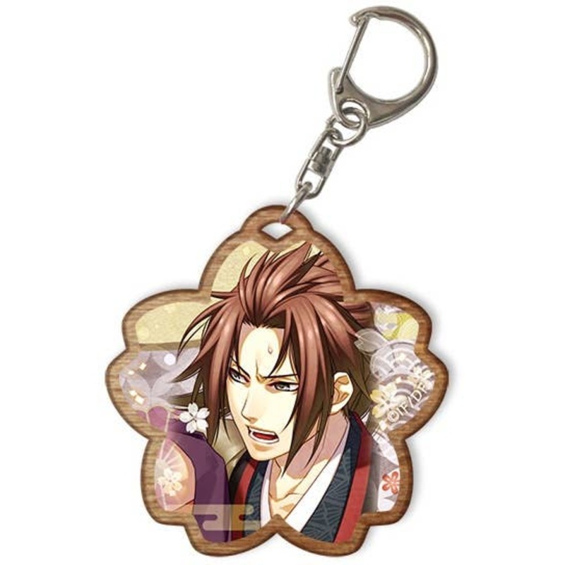 Hakuoki: Yuugiroku Tai-shi-tachi no Dai Enkai Wooden Keychain Design 12 (Kazue Soma)