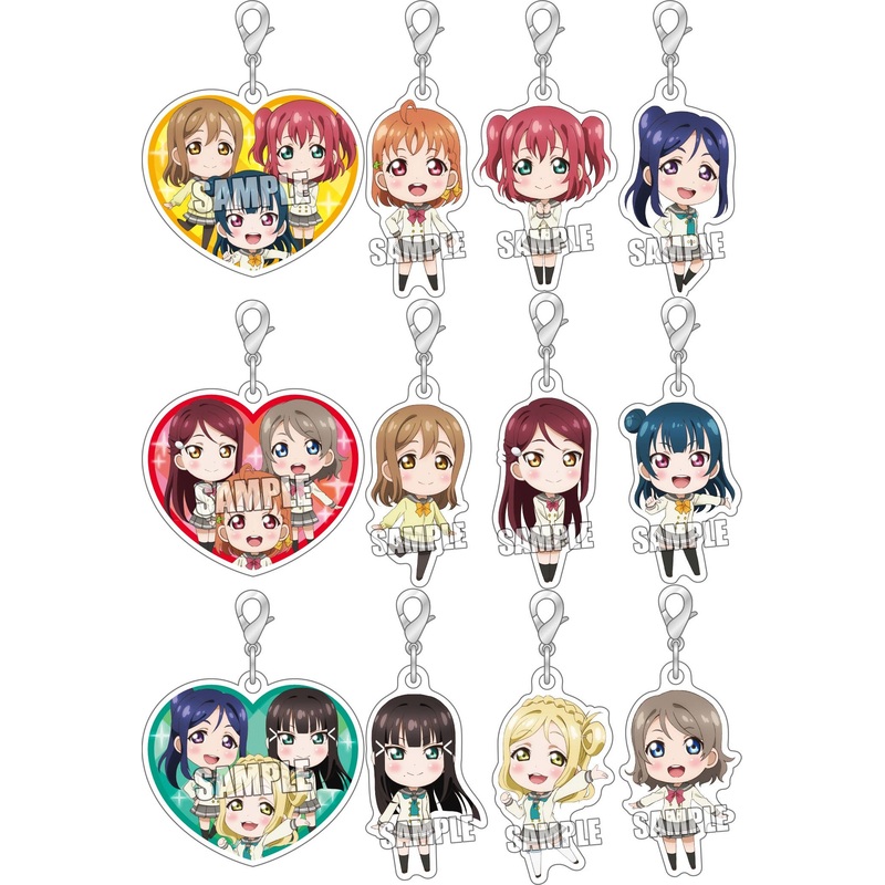 Love Live! Sunshine!!: Trading Slide Fastener Mascot: 1Box (12pcs)
