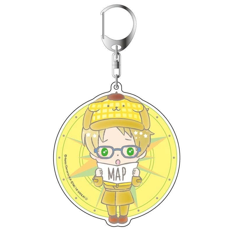 Ensemble Stars! X Sanrio Characters Big Keychain Trickstar x Pompompurin Makoto Yuuki