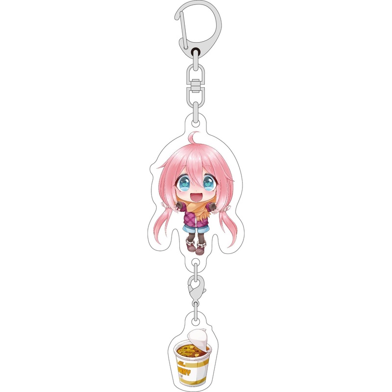Metal Boy Goods Connecting Acrylic Keychain Laid-Back Camp: Nadeshiko Kagamihara