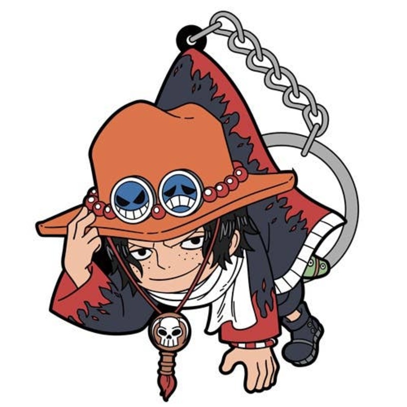 One Piece: Ace Pinched Keychain (Alabasta Ver)
