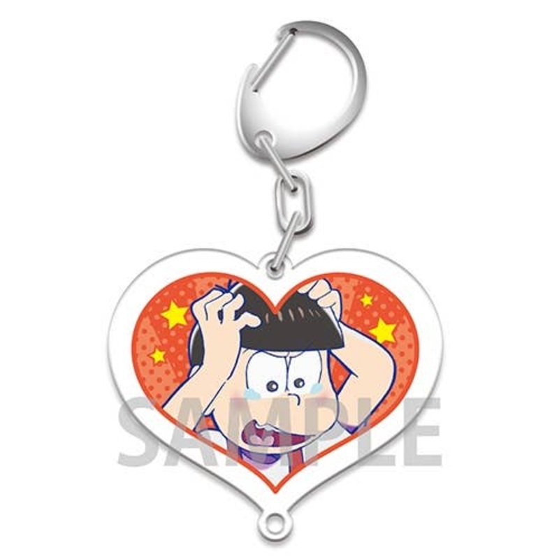 Osomatsu-san: Heart-Shaped Acrylic Keychain Osomatsu