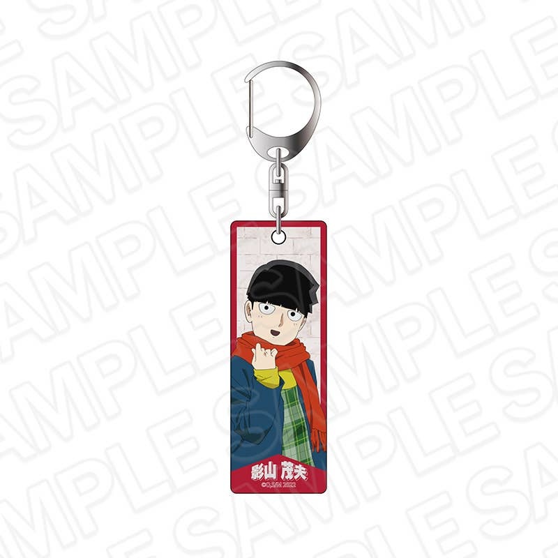 Tv Anime Mob Psycho 100: Plate Key Chain Shigeo Kageyama Check Style Ver.