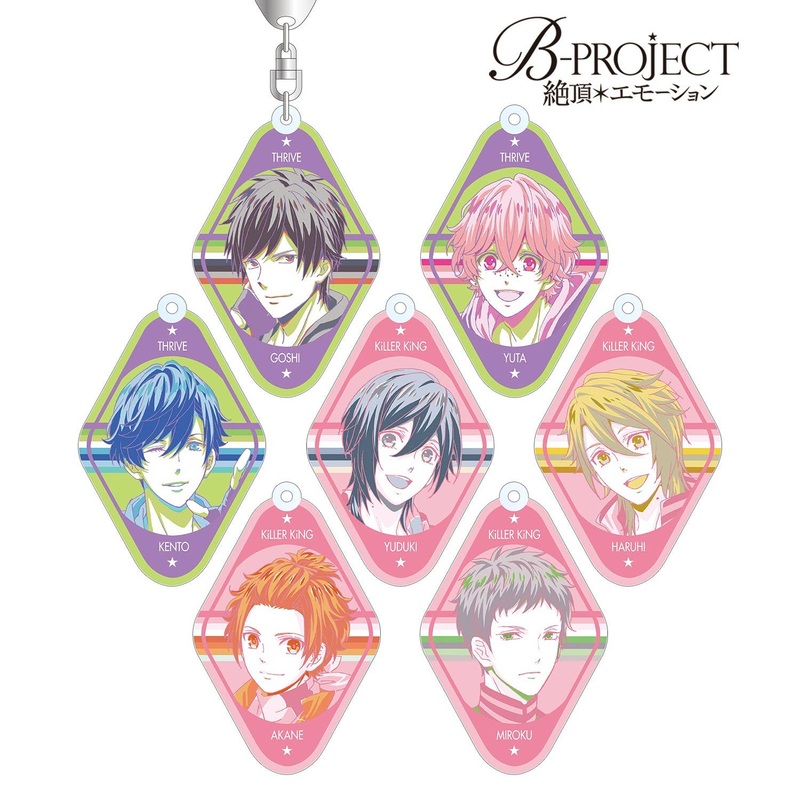 B-PROJECT -Zeccho Emotion-: Trading Color Palette Acrylic Keychain Ver.B 1Box 7pcs