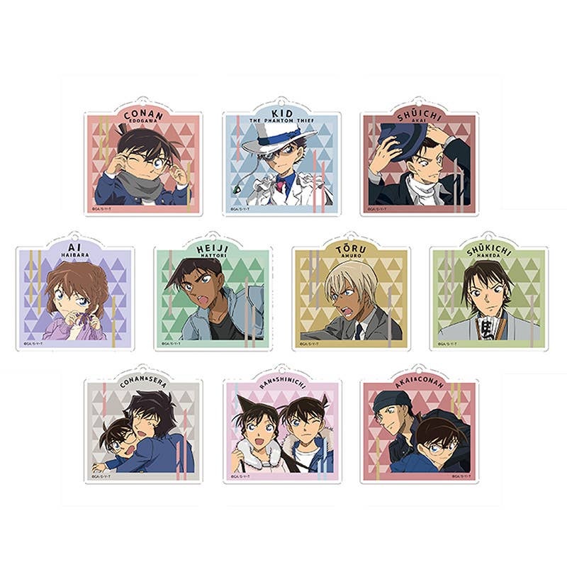 Detective Conan: Trading Acrylic Keychain Style 1Box 10Pcs