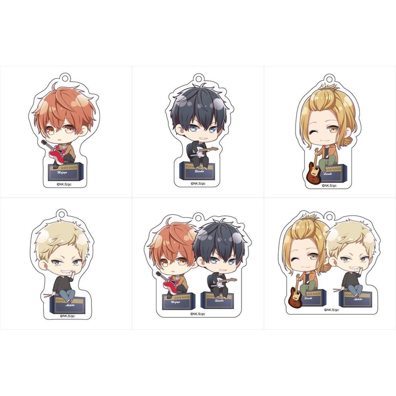 Given: Nottei Series Trading Acrylic Keychain 1Box 6pcs