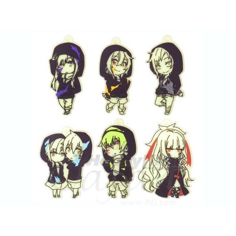 Mekakucity Actors Rubber Strap Vol.1: 1Box (6pcs)