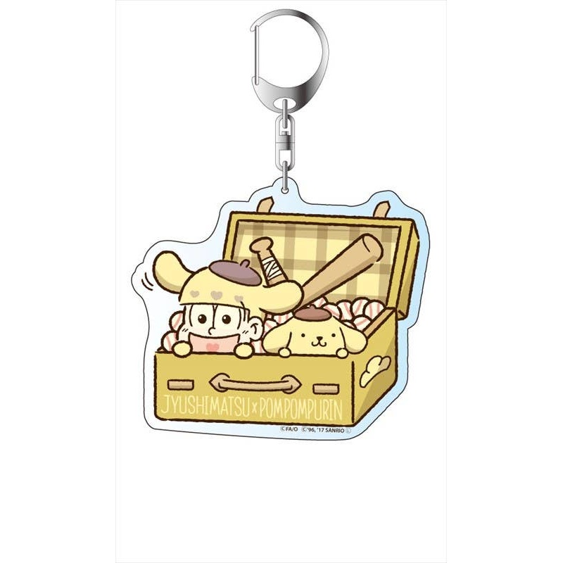 Osomatsu-san x Sanrio Characters: Big Keychain Jyushimatsu x Pom Pom Purin Departure