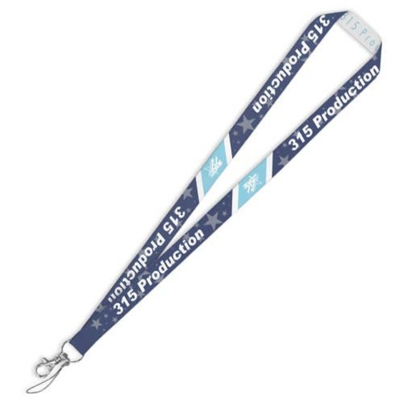 The Idolmaster SideM: 315 Production Neck Strap Blue Ver.