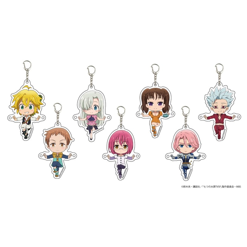 The Seven Deadly Sins: Signs of Holy War Acrylic Keychain Vol.01: 1Box (7pcs)