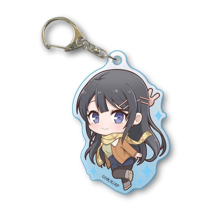 Pukasshu Acrylic Keychain Rascal Does Not Dream of Bunny Girl Senpai: Mai Sakurajima