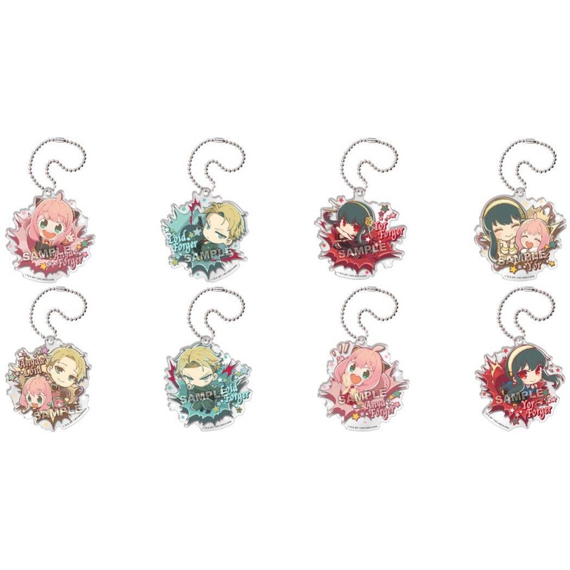 Spy x Family: Buchimasu! Acrylic Keychain 1Box 8pcs (Reissue)