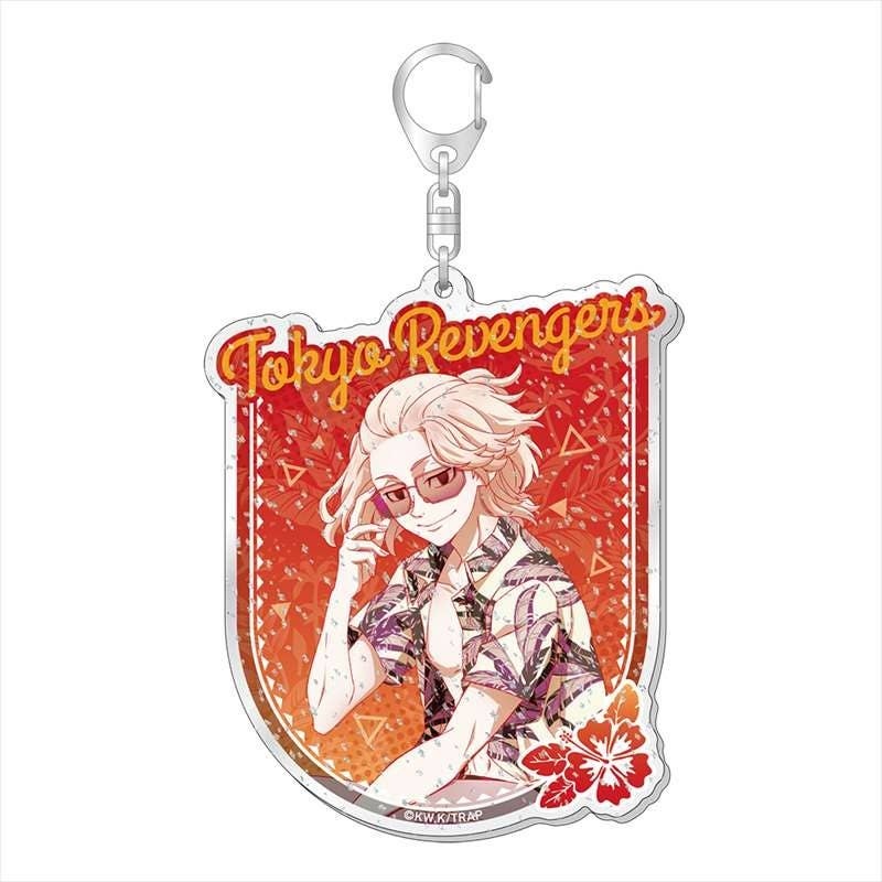 Tokyo Revengers: Big Acrylic Key Chain With Glitter Aloha Ver. Manjiro Sano