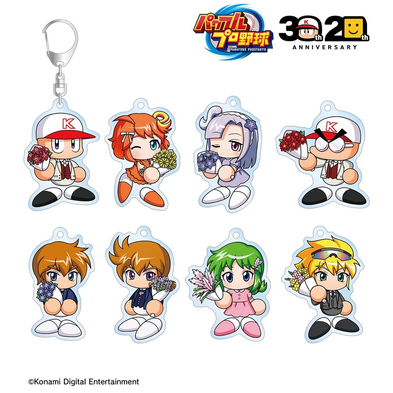 PAWAFURU PUROYAKYU: 30Th Anniversary Ver. Trading Acrylic Keychain 1Box 8Pcs