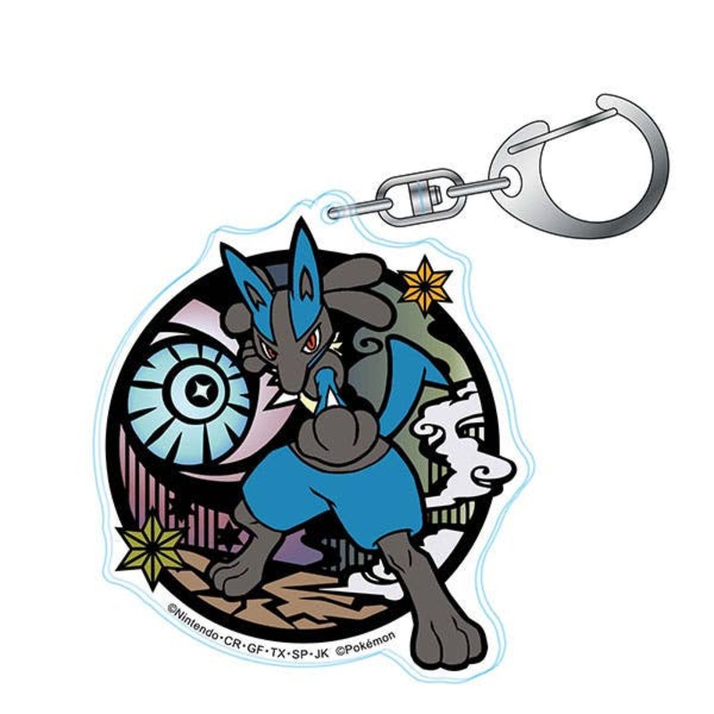Pokemon Kirie Series Acrylic Keychain Lucario (Reissue)