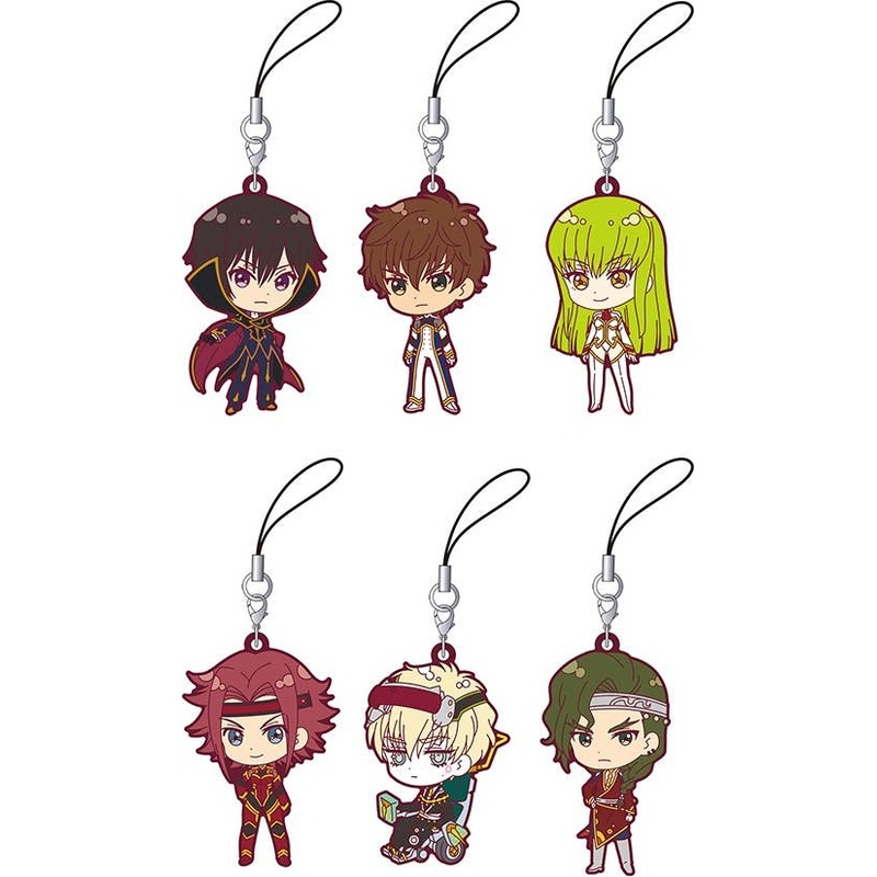 Code Geass: Lelouch of the Rebellion: Rubber Strap Collection: 1Box (6pcs)