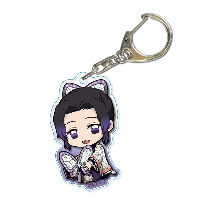 Gyugyutto Acrylic Keychain Demon Slayer: Kimetsu no Yaiba: Shinobu Kocho