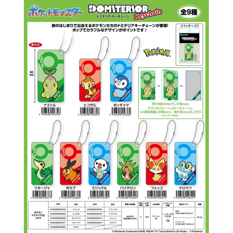 Pokemon: Domiteria Keychain Vol.4 Harimaron