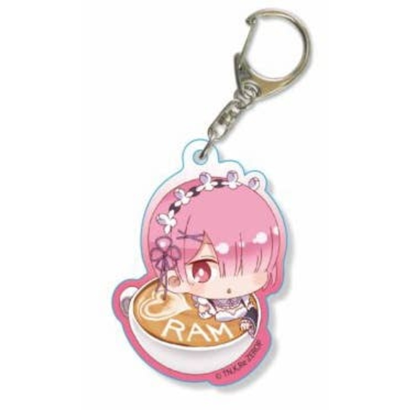 Re:Zero - Starting Life in Another World: Latte Art Acrylic Keychain: Ram