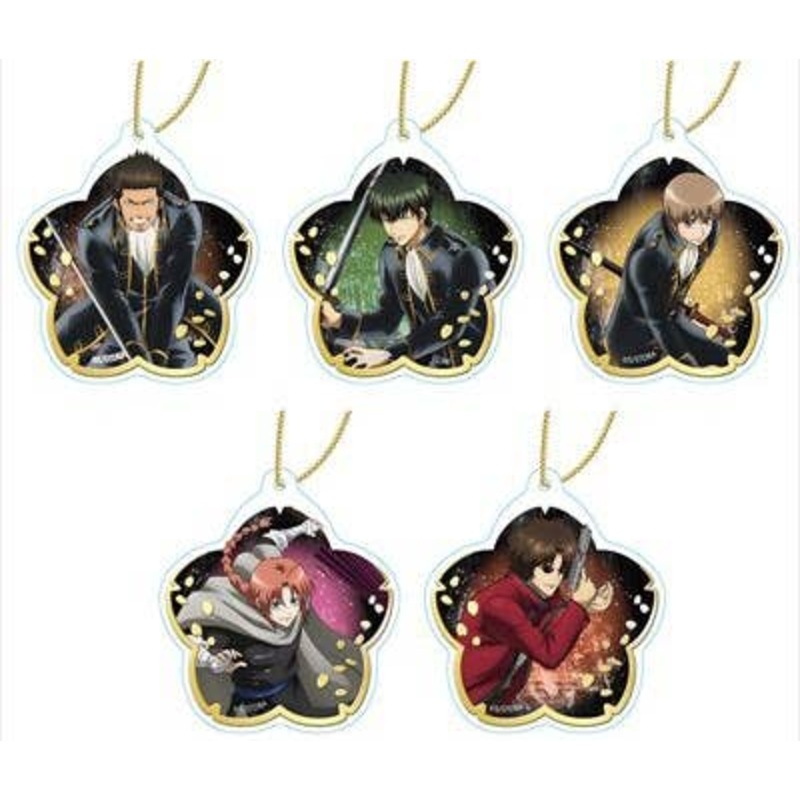 Gintama Glitter Acrylic Keychain Collection Vol.2: 1Box (5pcs)