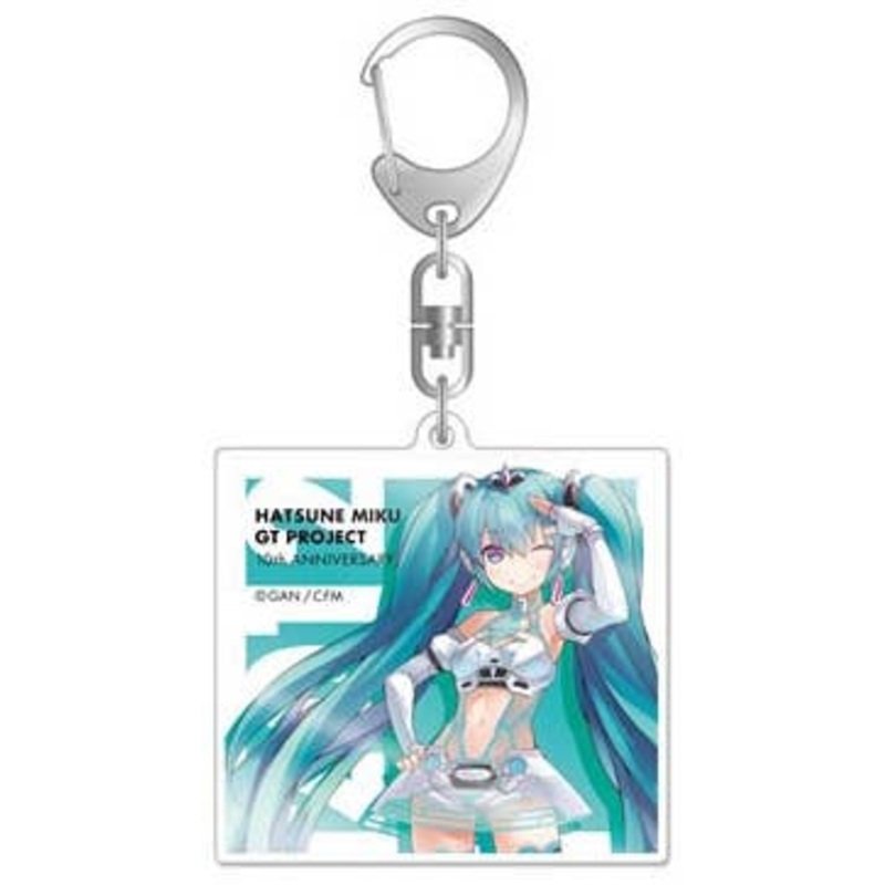 Hatsune Miku Racing Ver. 2012 Acrylic Keychain 10th Anniversary Design #1