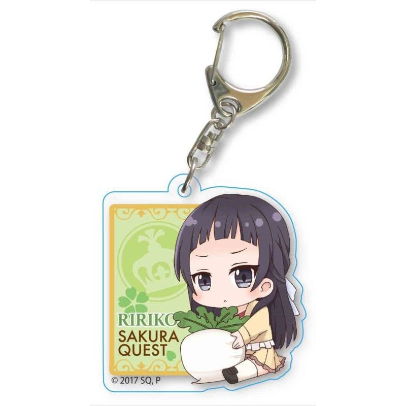 Sakura Quest: GyuGyutto Acrylic Keychain Ririko