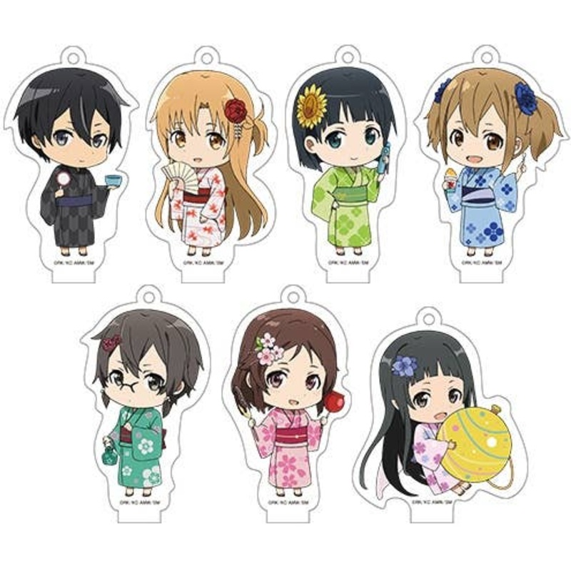 Sword Art Online The Movie: Ordinal Scale Acrylic Stand Keychain Vol.2: 1Box (7pcs)