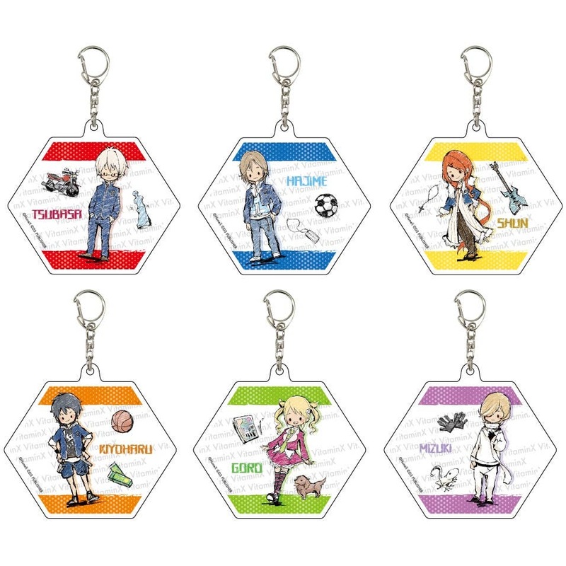 VitaminX: Acrylic Keychain (Hexagon) 01 GraffArt Design: 1Box (6pcs)