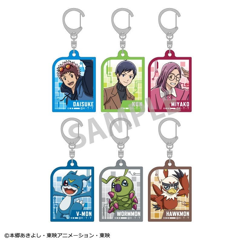 Digimon Adventure 02: Trading PVC Keychain vol.1 1Box 6pcs