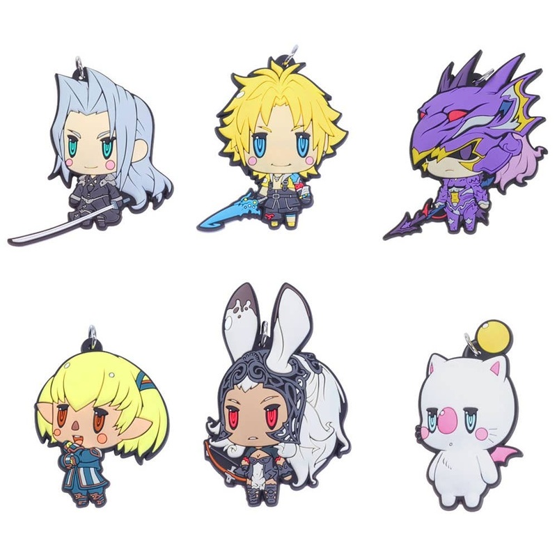 Final Fantasy Trading Rubber Strap Vol.3: 1Box (6pcs) (Reissue)