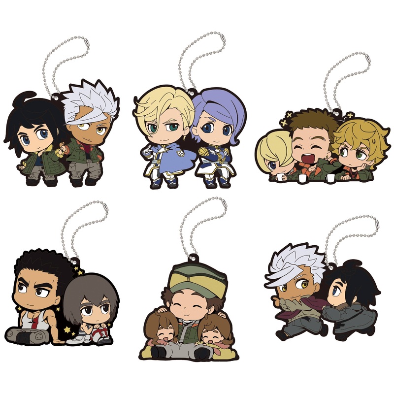 Rubber Mascot Buddy Collection: Gundam Iron-Blooded Orphans: 1Box (6pcs)