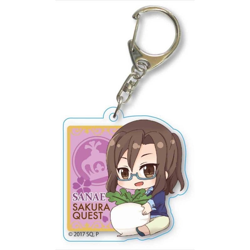 Sakura Quest: GyuGyutto Acrylic Keychain Sanae