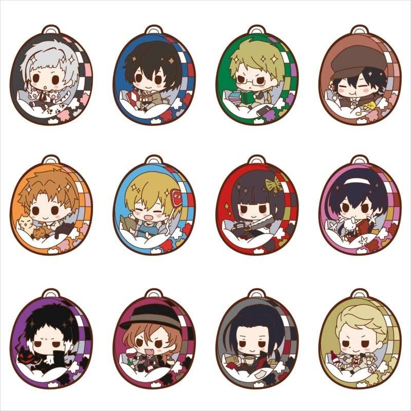 Bungo Stray Dogs: Burankko Trading Rubber Mascot Strap: 1Box (12pcs)