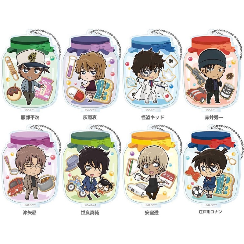Detective Conan: Toji-Colle Acrylic Keychain: 1Box (8pcs)