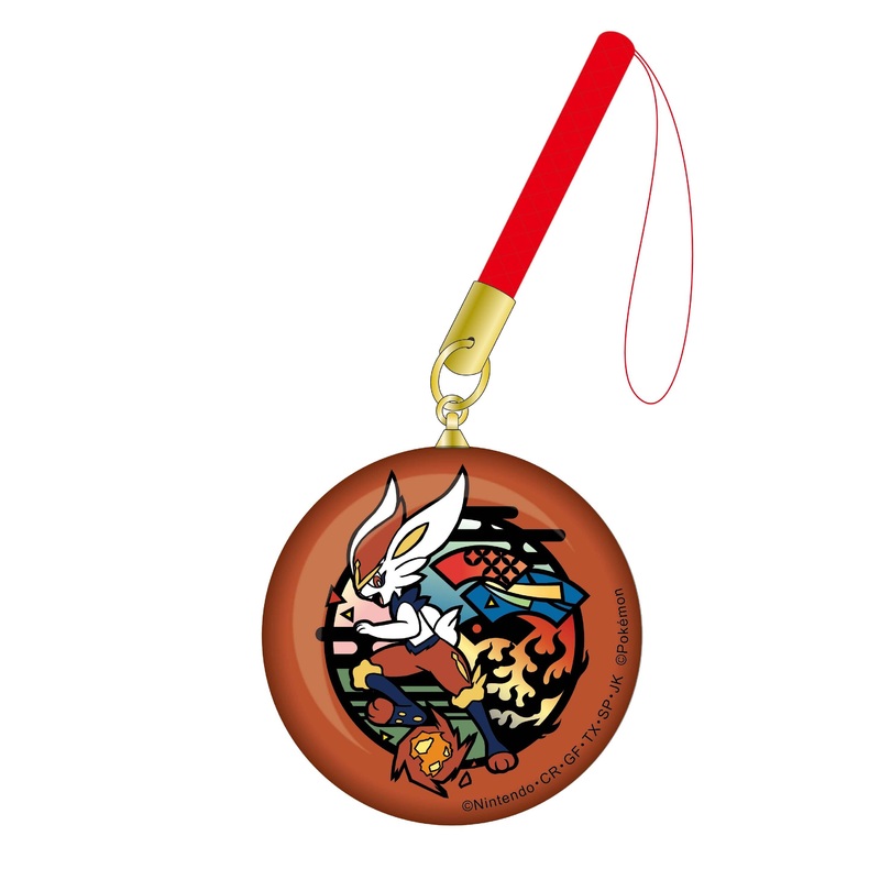 Pokemon: Kirie Series Glass Netsuke Cinderace (Reissue)