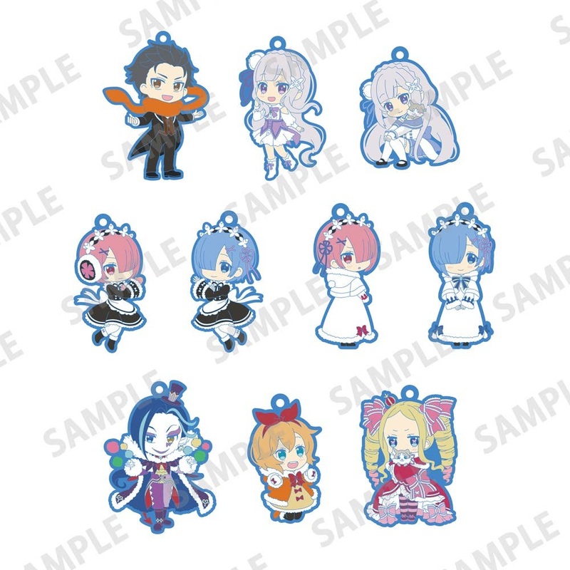 Re:ZERO -Starting Life in Another World- Memory Snow Trading Rubber Charm Strap: 1Box (10pcs)