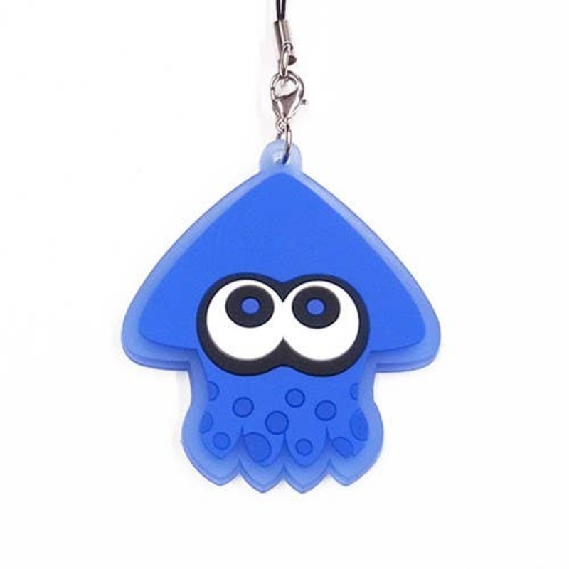 Splatoon Clear Rubber Strap Squid (Blue)