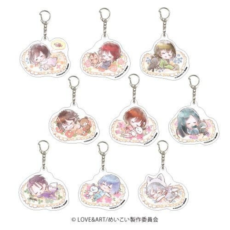 TV Anime Meiji Tokyo Renka: Acrylic Keychain 01 (Suya Chara) 1Box 9pcs
