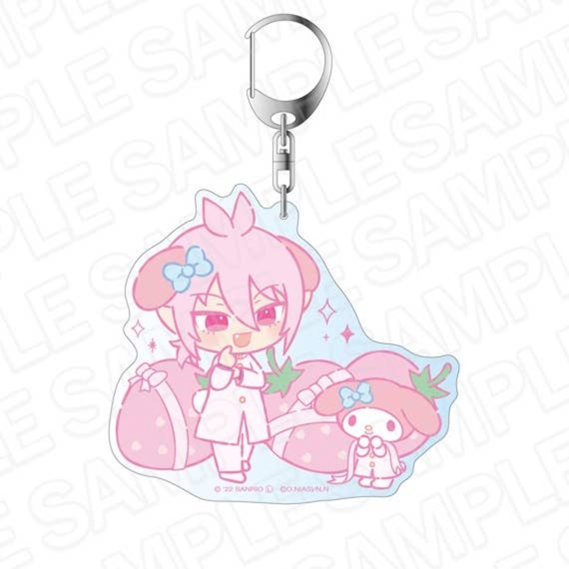 Welcome to Demon School! Iruma-kun x Sanrio characters: Big Keychain Asmodeus Alice x My Melody