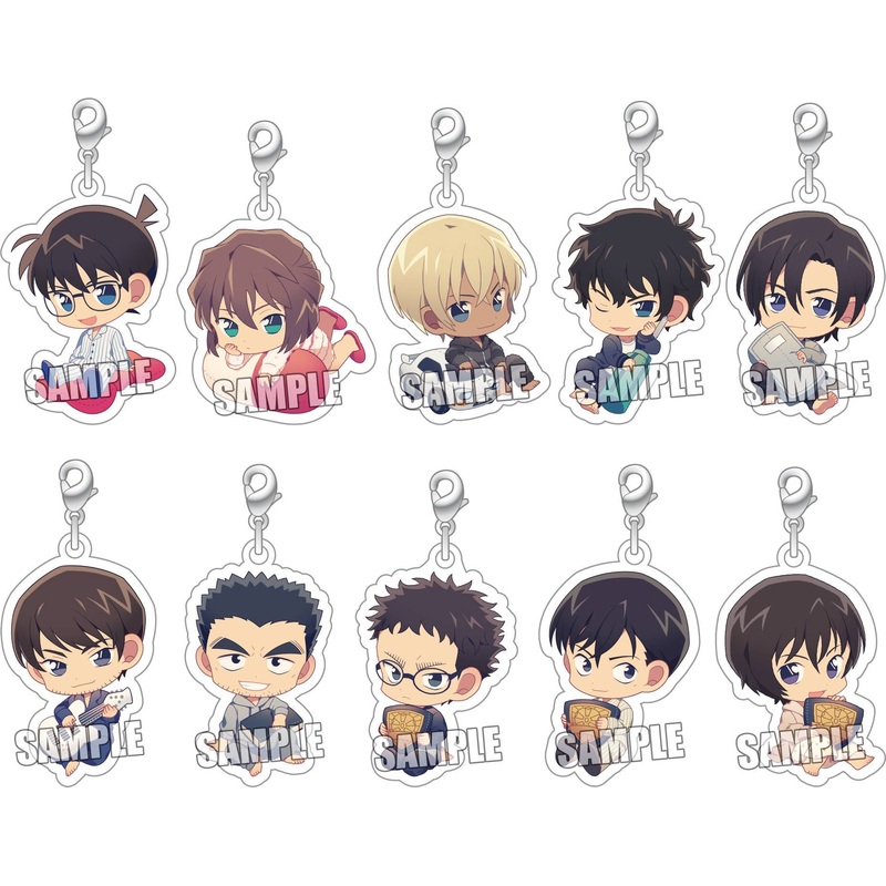 Detective Conan / Case Closed: Trading Metal Charm Relax Ver.: 1Box (10pcs)