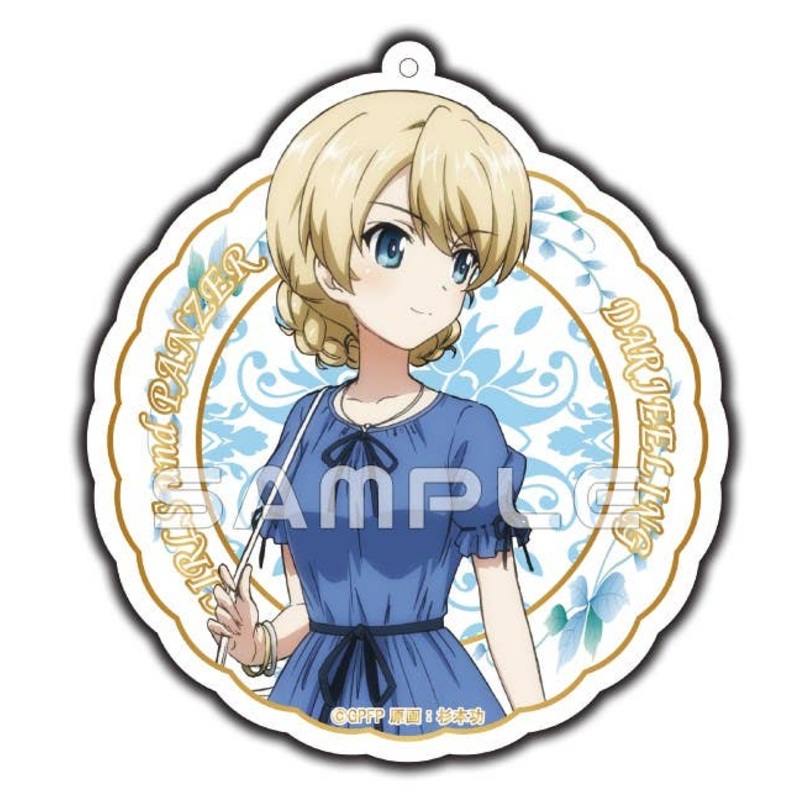 Girls und Panzer der Film Darjeeling Holidays Newly Drawn (Holiday) Acrylic Keychain Darjeeling