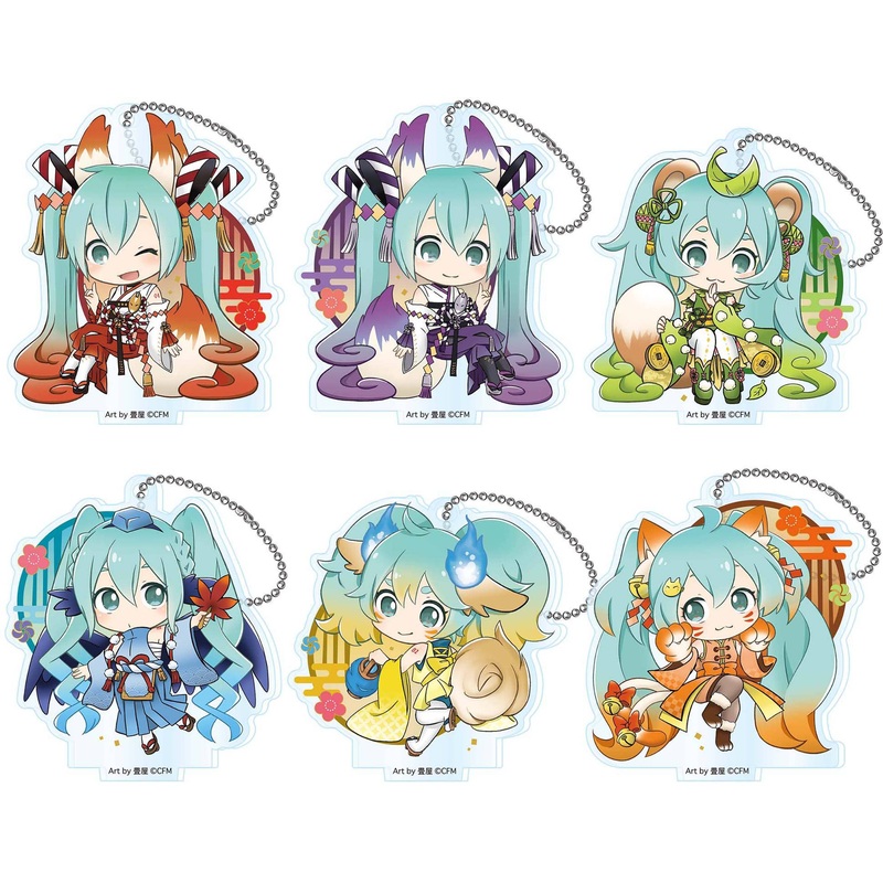 Hatsune Miku: Hyakki Yagyo Acrylic Keychain: 1Box (6pcs)