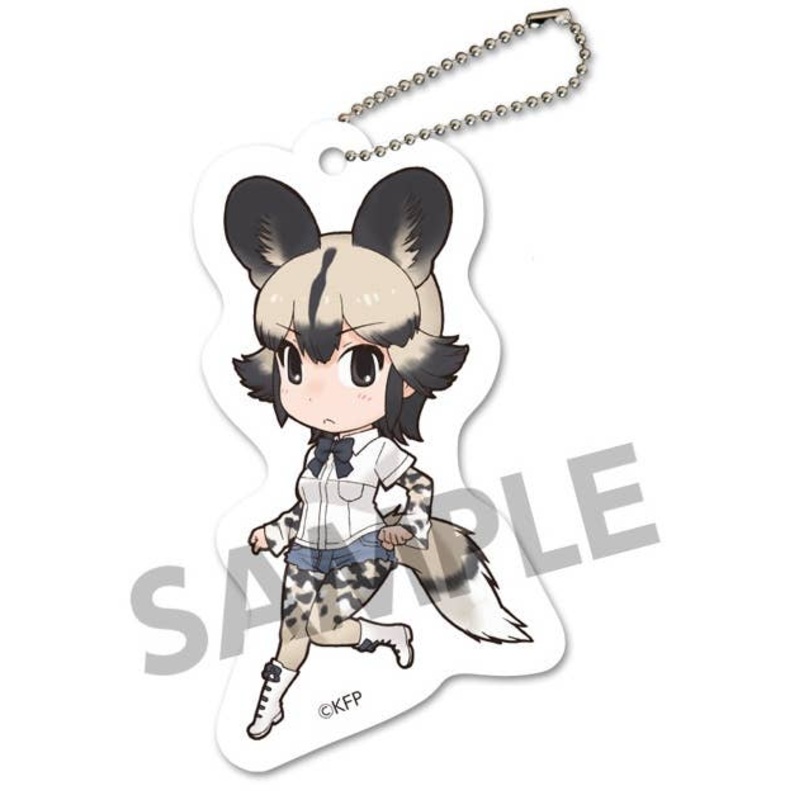 Kemono Friends Fuwa Fuwa Felt Keychain African Wild Dog