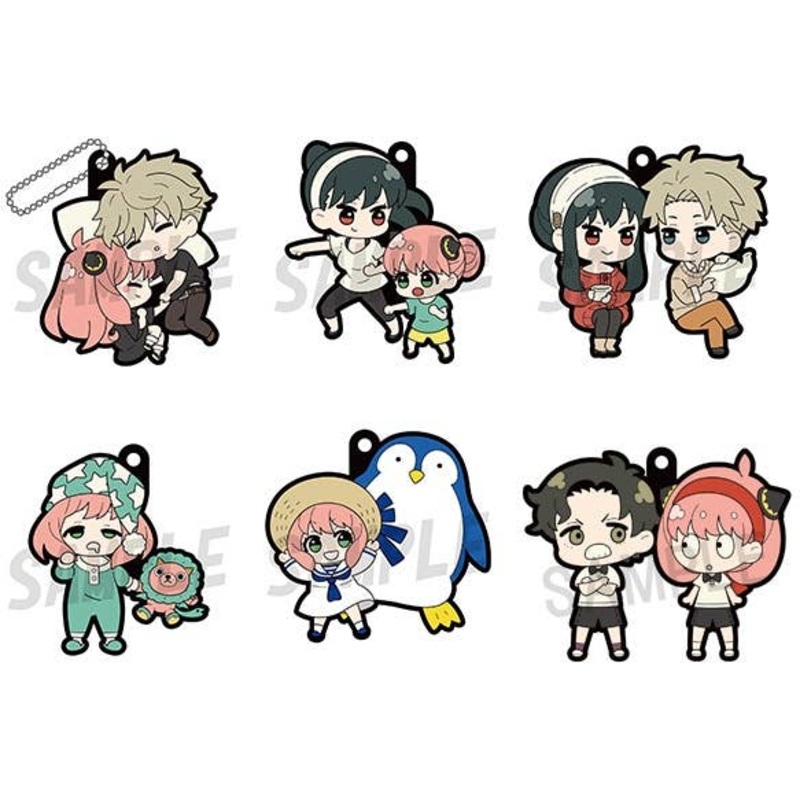 Rubber Mascot Buddy Colle SPY x FAMILY: 1Box (6pcs)
