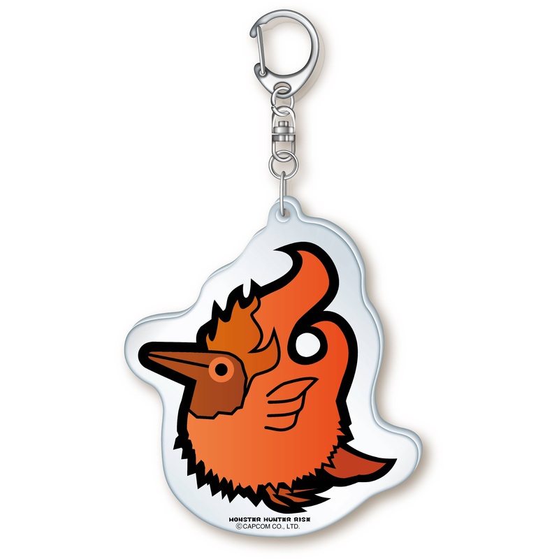 Monster Hunter Rise: Acrylic Push Keychain Red Hitodamadori