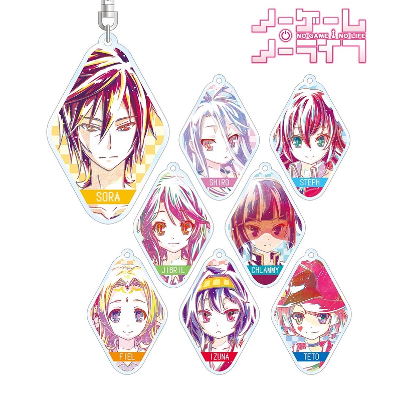 No Game No Life: Trading Ani-Art Acrylic Keychain 1Box 8pcs