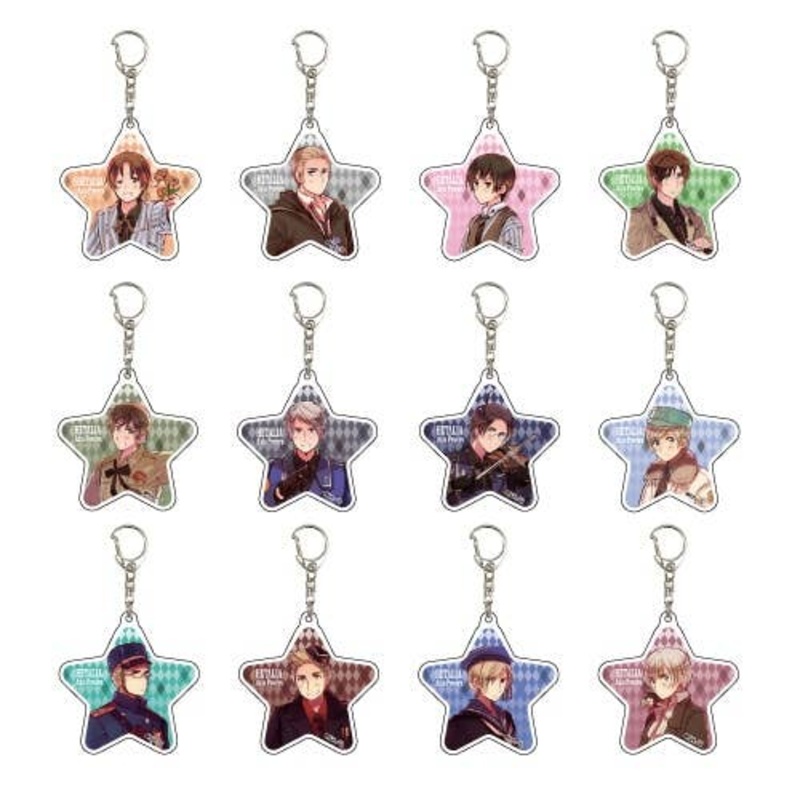 Hetalia: Axis Powers Acrylic Keychain 01: 1Box 12pcs