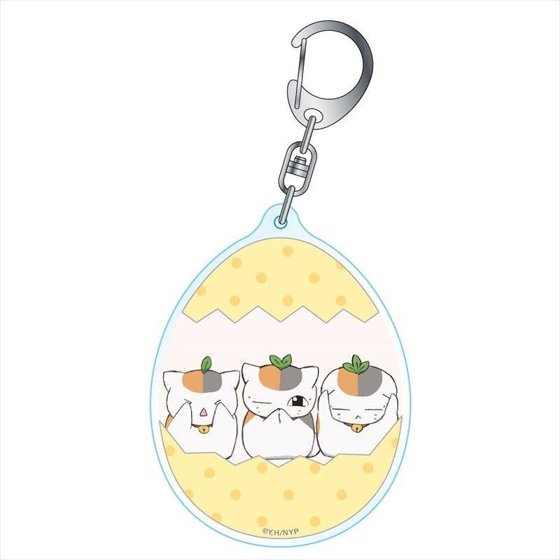 Natsume's Book Of Friends: Egg Keychain Triple Nyanko-Sensei